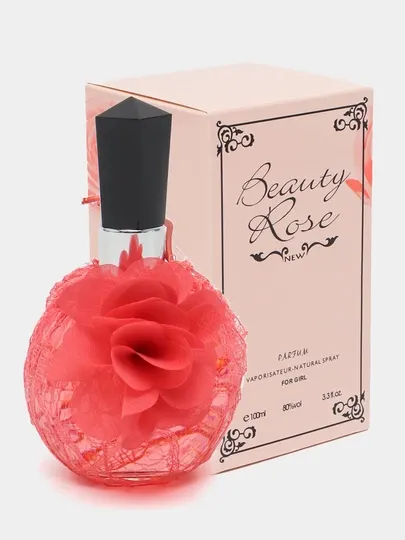 Духи для женщин Beauty Rose, 100 мл, в красивом изящном флаконе