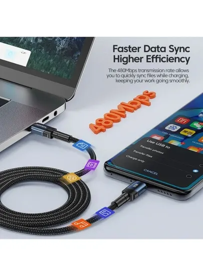 Супер Зарядный USB кабель, для быстрой зарядки-A к Type-C Toocki PD 3A, 2 м, 3 м - Аксессуары и запчасти
