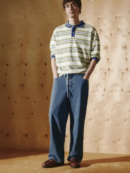 Befree Джинсы straight fit со средней посадкой в полоску