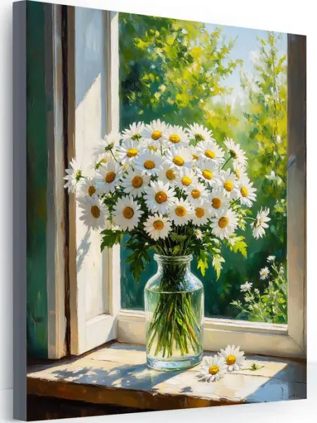 Art-Hobby-Market Картина на стену для интерьера ромашки 40х50