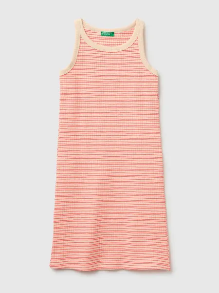 United Colors of Benetton Платье-майка в рубчик