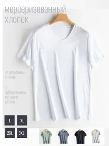 Футболка Beliv Мужская Мерсеризованный хлопок 1 шт