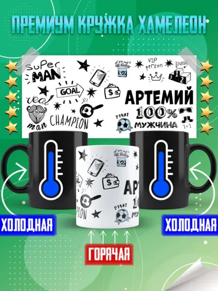 Фотосувениры Кружка с именем Артемий