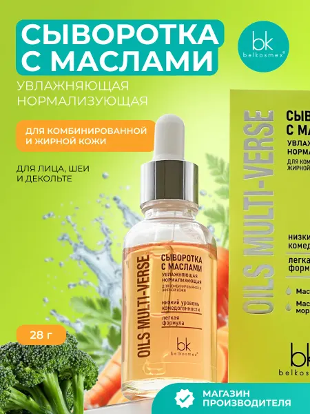 Belkosmex Сыворотка увлажняющая для жирной кожи лица