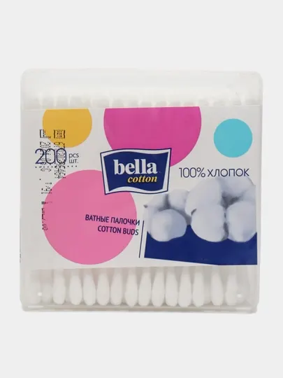 Ватные палочки Bella Cotton, 200 шт