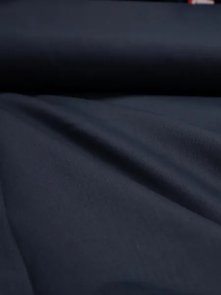 UNOFABRIC Ткань Хлопок костюмный синий джинс 1 метр