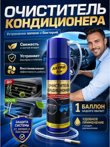 BELLIS Очиститель кондиционера для авто пенный освежитель