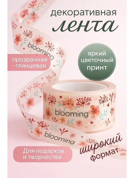BELLIS декоративный скотч цветной скрапбукинг клейкая лента