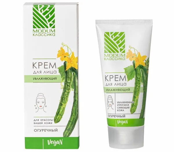 Увлажняющий крем Modum классика, огуречный, для всех типов кожи, 50г