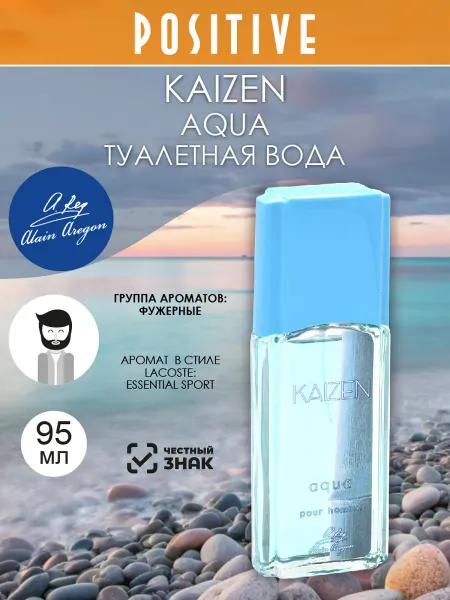 ALAIN Aregon Туалетная вода мужская KAIZEN AQUA 95 мл