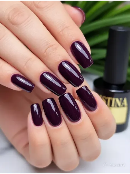 CRISTINANAILS Гель лак для ногтей темно вишневый