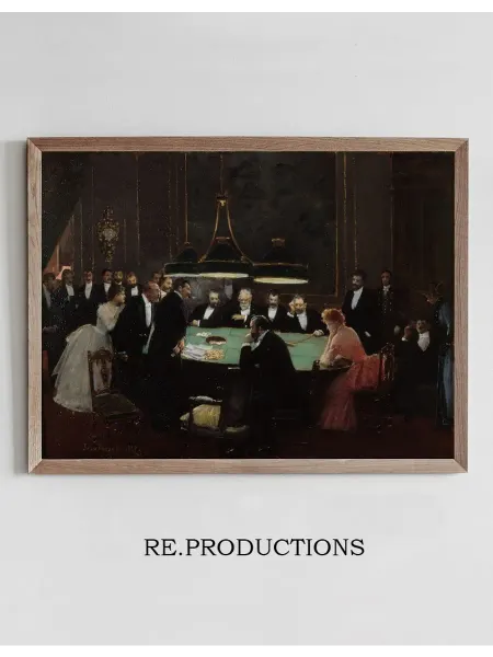 Re.productions Постер La salle de jeu - Jean Béraud
