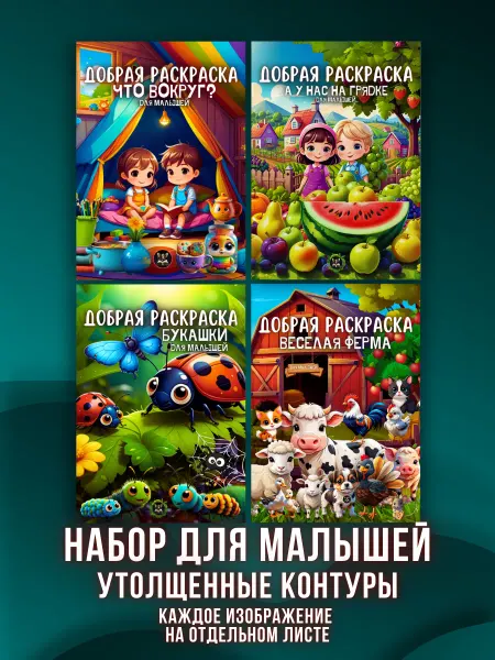 Золотой Грифон Детские раскраски для девочек и мальчиков "Добрые раскраски"