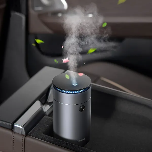 Автомобильный аромадиффузор-увлажнитель Baseus Time Aromatherapy Machine Humidifer, 75ml, Серый