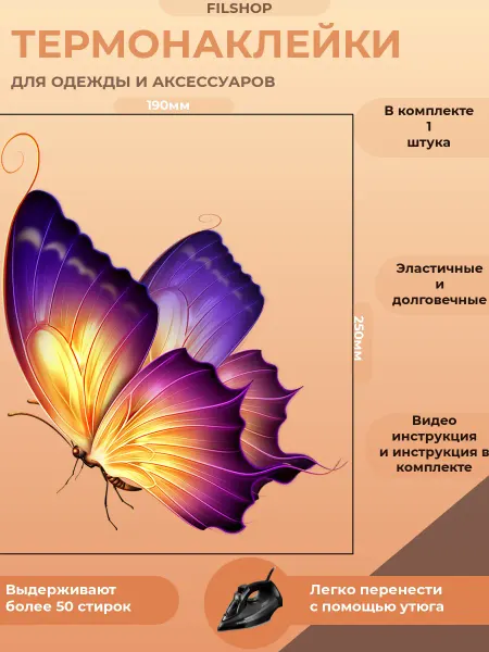 FILSHOP Термонаклейка на одежду токио, фудзи