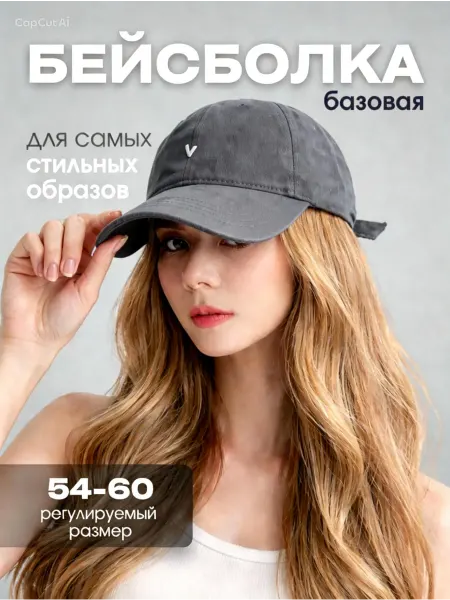 Бейсболка женская с вышивкой