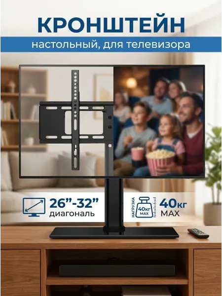 TOBI Кронштейн для монитора и ТВ 26-32 настольный