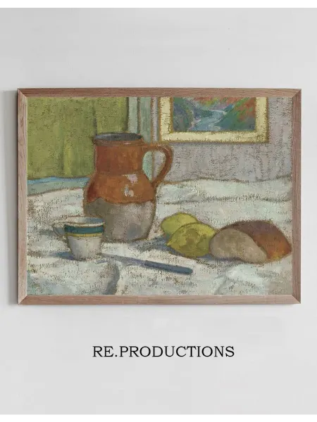 Re.productions Постер Nature Morte Au Pichet EtÀ La Tasse - Emile Bernard
