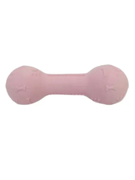 HomePet Игрушка для собак, гантель розовая, 12 см
