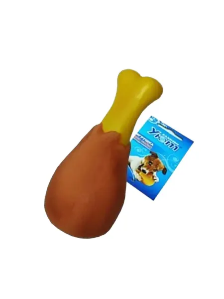 УЮТ Игрушка для собак, куриная голень, винил, 13 см