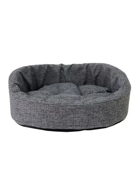 HomePet Лежак-диванчик Wool №2 серый, 49х43х17см