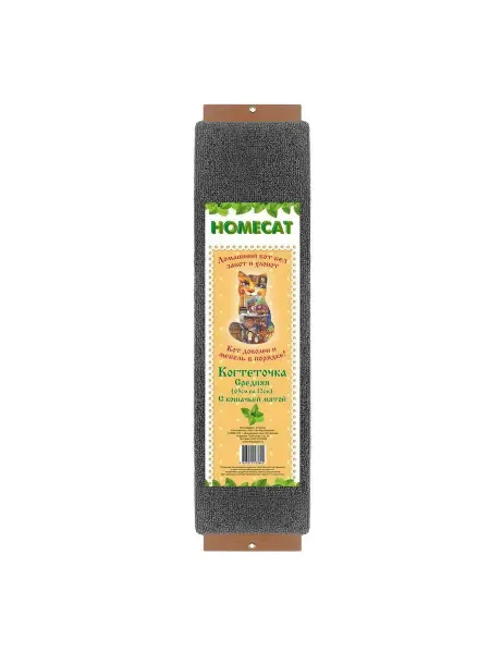 Homecat Когтеточка с кошачьей мятой из ковролина, 65х12см