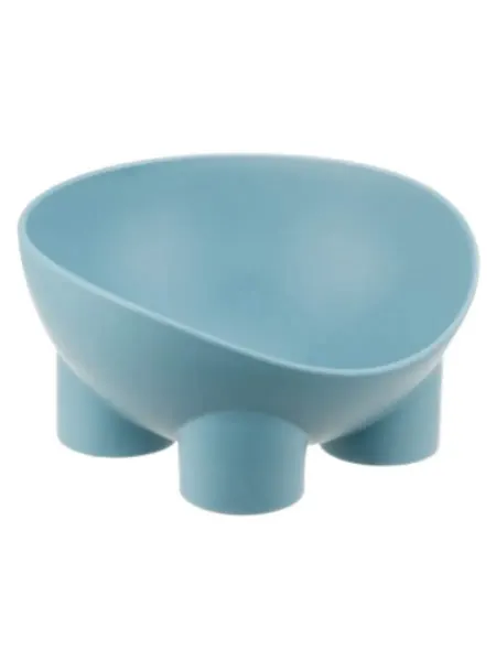 HomePet Миска для животных на ножках, серо-голубая, 300 мл