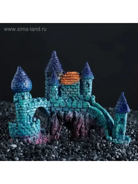 Классический декоративный замок для аквариума