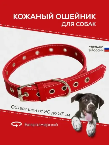 BestGoods Красивый кожаный ошейник для собак