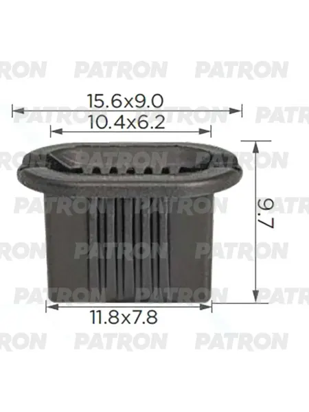 PATRON Втулка пластиковая пистон монтажный, Фиат, alfa, lancia