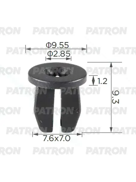 PATRON Втулка пластиковая втулка swm motors универсальная