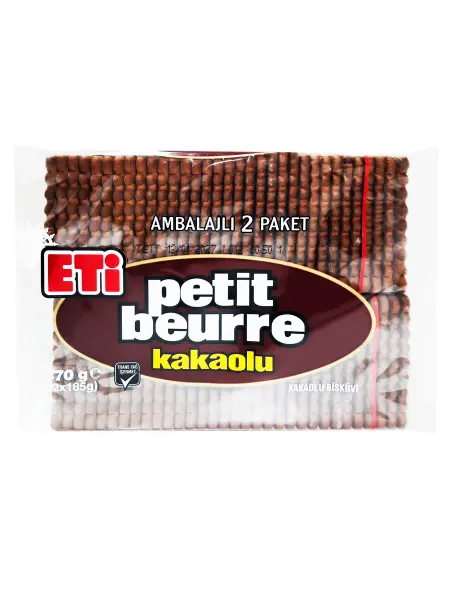 ETI Печенье шоколадное с какао, Petit Beurre, 370гр. Турция