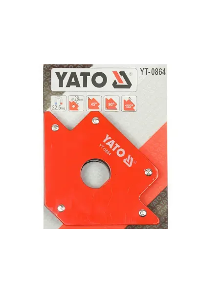 Yato Струбцина магнитная для сварки 22.5кг, 102х155х17мм