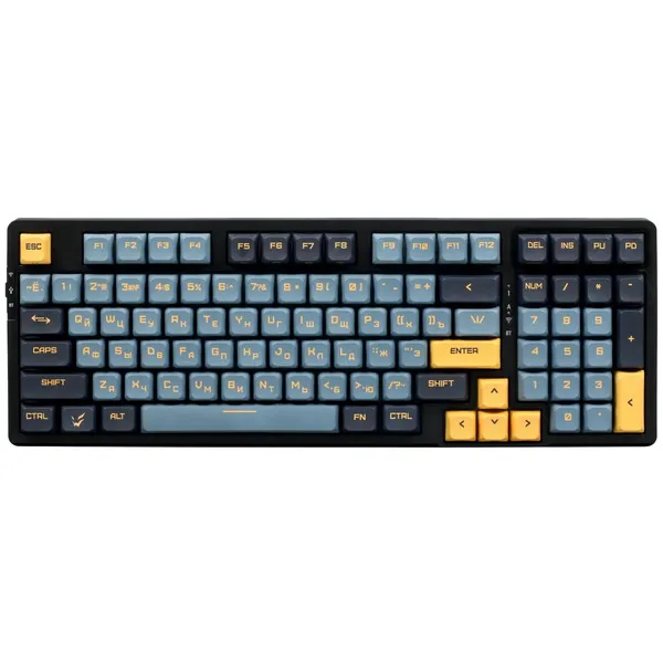 Клавиатура проводная + беспроводная ARDOR GAMING Guardian V2, механическая AG-ZD-Gu97AR-HS-CSA-BL