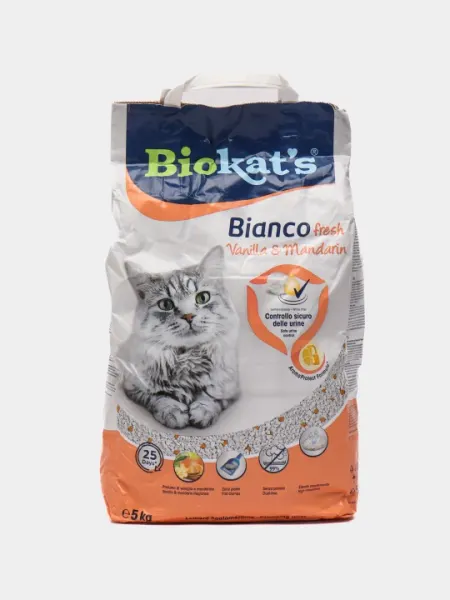 Наполнитель для кошачьего туалета Biokat's Bianco Fresh, 10 кг