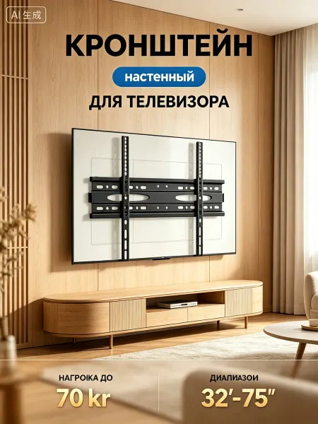 LS X-400 Кронштейн для телевизора настенный наклонный большой