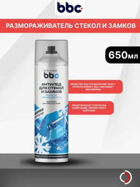 BIBICARE Размораживатель замков и стекол для автомобиля Антилед