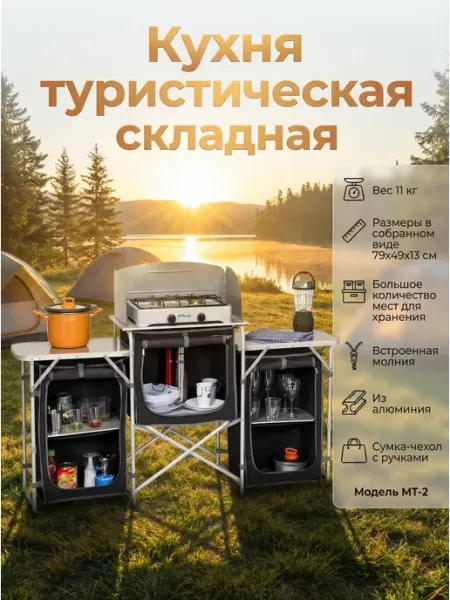 HOMEMARKET24/7 Кухня туристическая складная MT-2