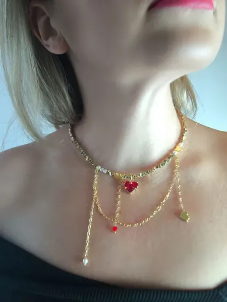 Lanneti bijou Чокер из чешского стекла