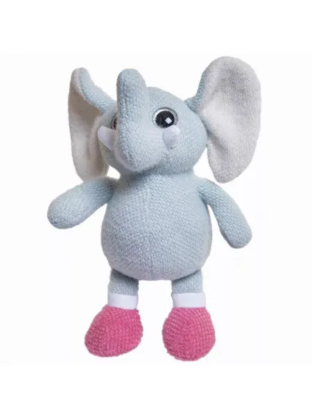 ABTOYS Мягкая игрушка Knitted Слоник вязаный 20см