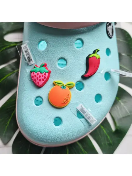 Fun_Jibz Джибитсы на crocs фрукты, перчик, клубничка, мандаринка