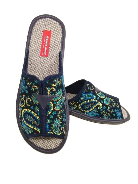 Melitta shoes Тапочки домашние на танкетке открытые