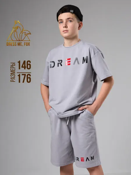 Dress me, Fox Спортивный костюм летний футболка и шорты