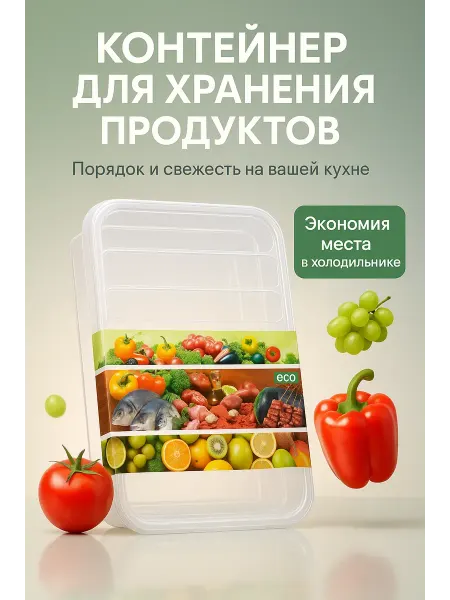 КДК81 Прозрачный контейнер для хранения продуктов