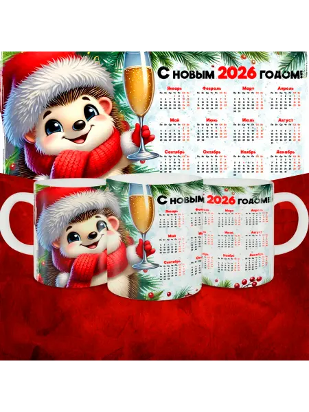 МЭРЛИН Кружка новогодняя 2026 в подарок