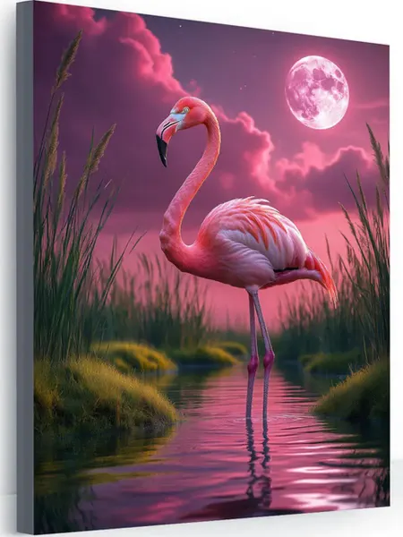 Art-Hobby-Market Картина на стену для интерьера фламинг на озере 40x50