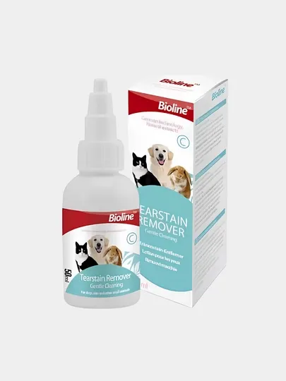 Лосьон для удаления пятен от слез для животных Bioline, для кошек и собак, 50 гр
