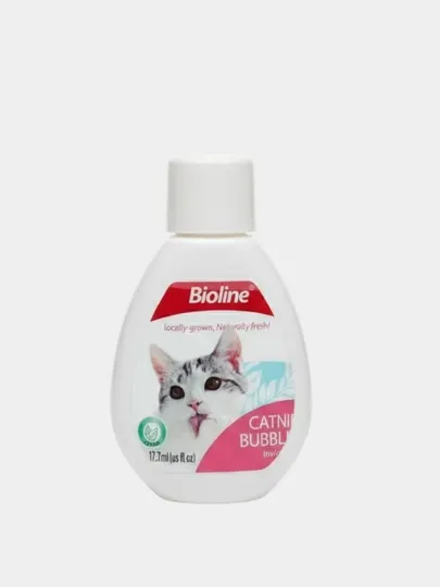 Бодрящие пузырьки для кошек, из кошачьей мяты, Маленький, Bioline арт2120