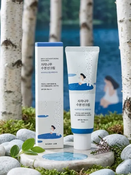 Увлажняющий солнцезащитный крем Round Lab Birch Juice SPF50+ PA+