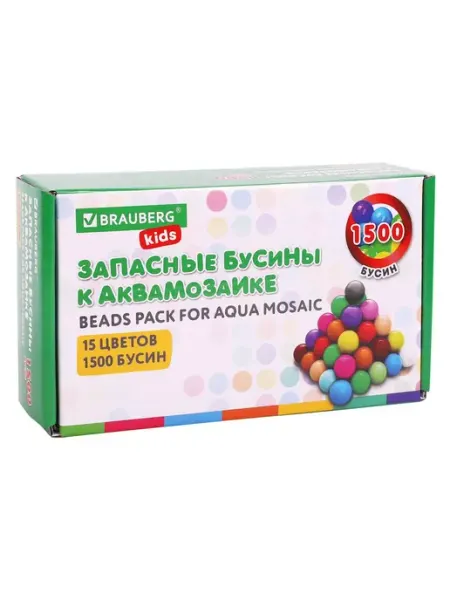 Brauberg Аквамозаика бусины запасные для Aqua Pixel 1500 штук